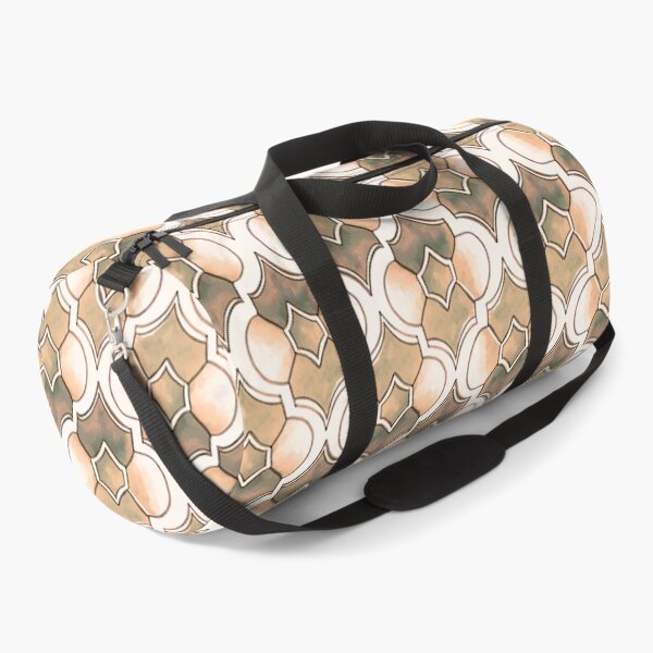 Item preview, Elegant Peach Art Deco Watercolor Quatrefoil Geometric Pattern designed and sold by TackyTime.