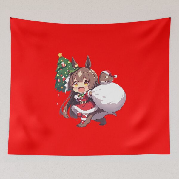 Item preview, Satono Diamond Riding Festive Dinosaur Uma Musume Pretty Derby Anime Chibi designed and sold by TorbenKuhano.