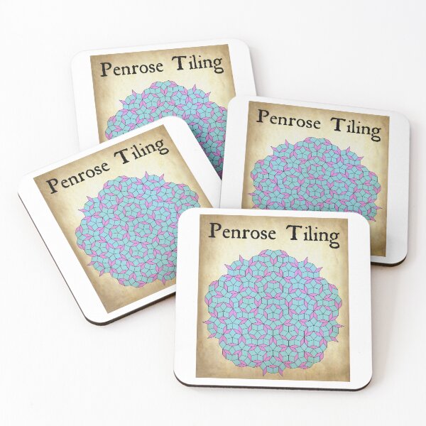 Item preview, Nerdy Vintage Penrose Tiling Science Teacher Black Text Parchment designed and sold by MathWare MathClips.