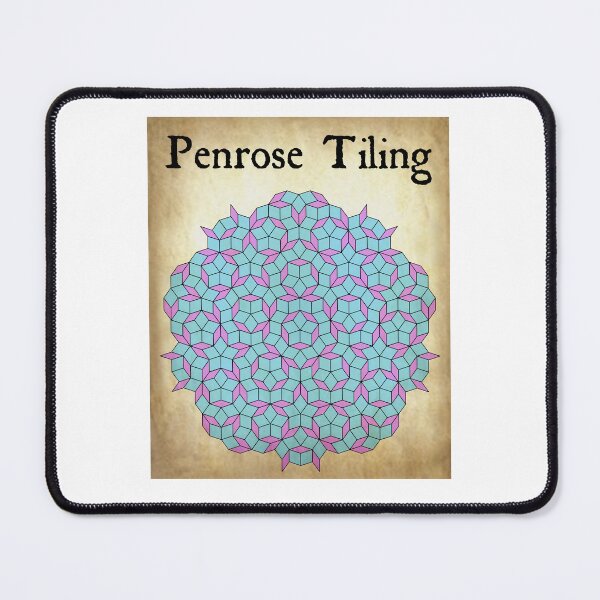 Item preview, Nerdy Vintage Penrose Tiling Science Teacher Black Text Parchment designed and sold by MathWare MathClips.