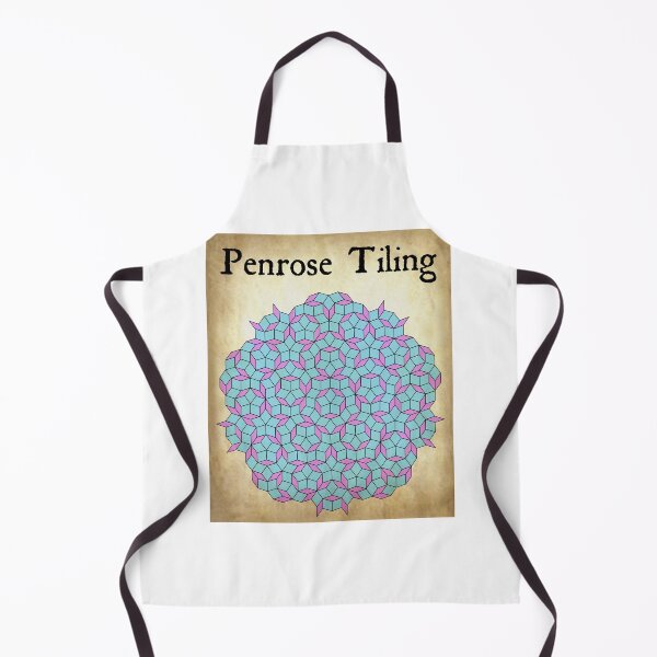 Item preview, Nerdy Vintage Penrose Tiling Science Teacher Black Text Parchment designed and sold by MathWare MathClips.