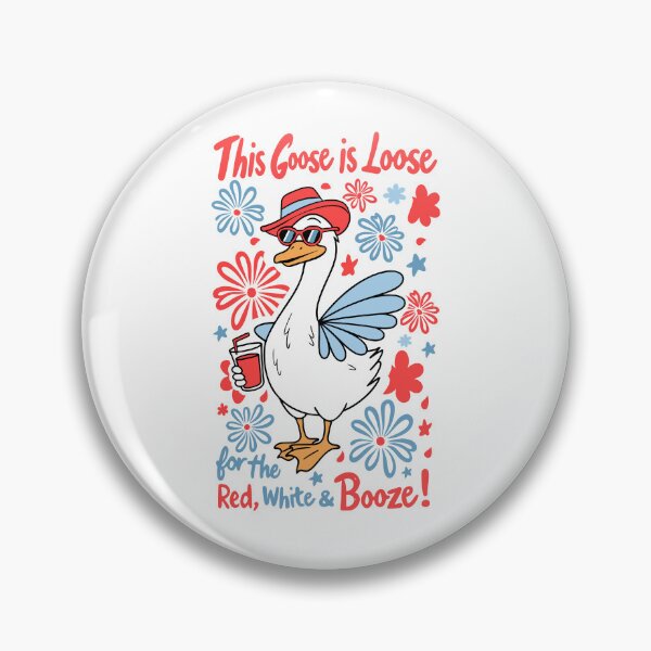 Item preview, This Goose Is Loose For The Red White And Booze designed and sold by eroseaillustrat.
