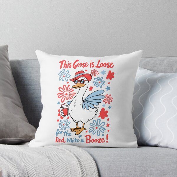 Item preview, This Goose Is Loose For The Red White And Booze designed and sold by eroseaillustrat.