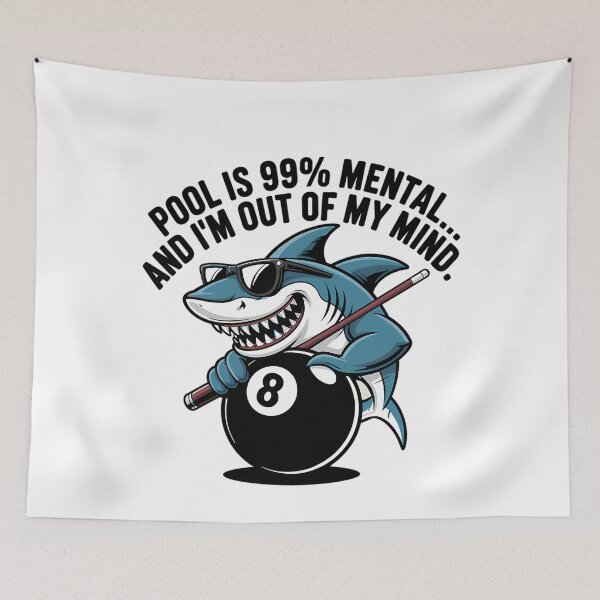 Item preview, Pool Is 99 Mental And I'M Out Of My Mind Funny Pool Players  Billiards Gift  designed and sold by NathanSee34.