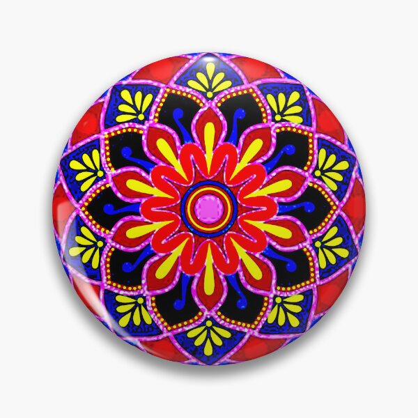 Item preview, Folk Art Mandala designed and sold by ViaARTfactory.