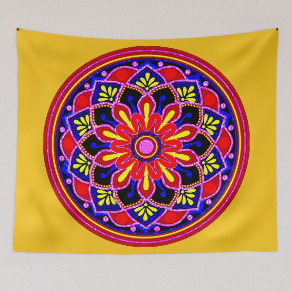 Item preview, Folk Art Mandala designed and sold by ViaARTfactory.