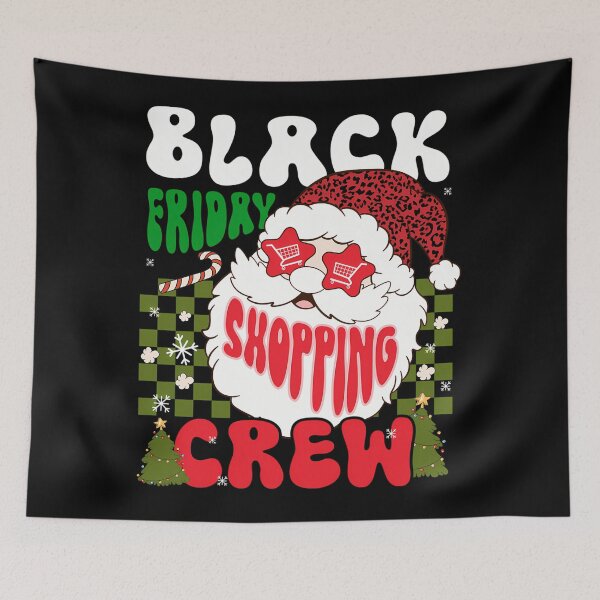 Item preview, Holiday Shopping Happy 2025 Black Friday Funny Christmas Sale designed and sold by Kraigsarina.