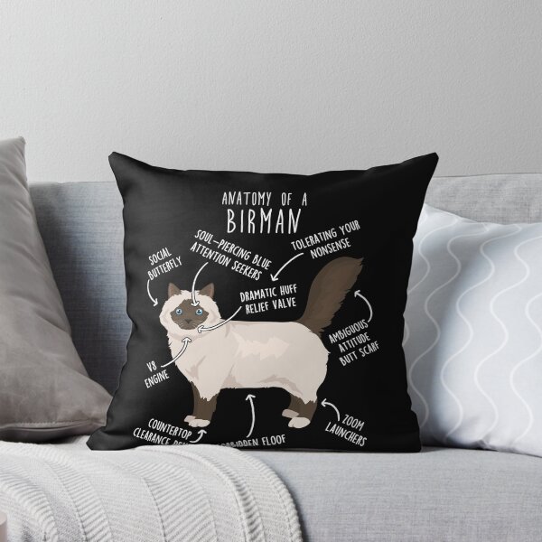 Item preview, Chocolate Point Birman Cat Anatomy designed and sold by Clara Hollins.