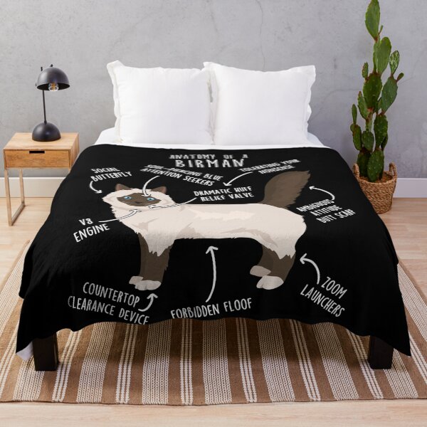 Item preview, Chocolate Point Birman Cat Anatomy designed and sold by Clara Hollins.