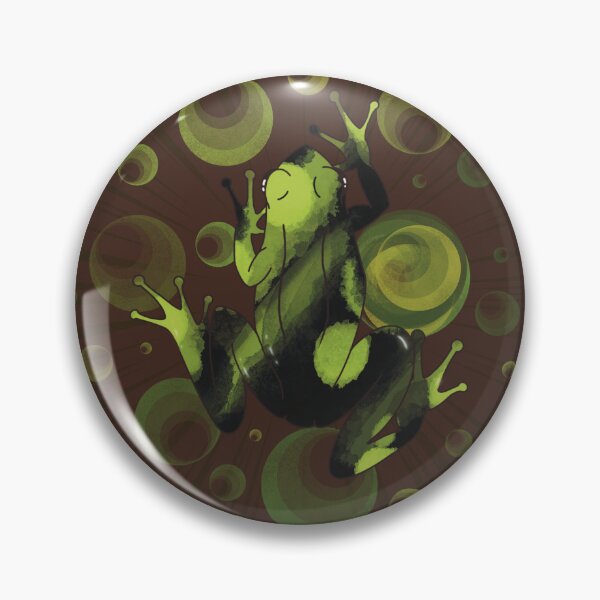 Item preview, Funky Green Frog designed and sold by Bluebirdy Scribbles.
