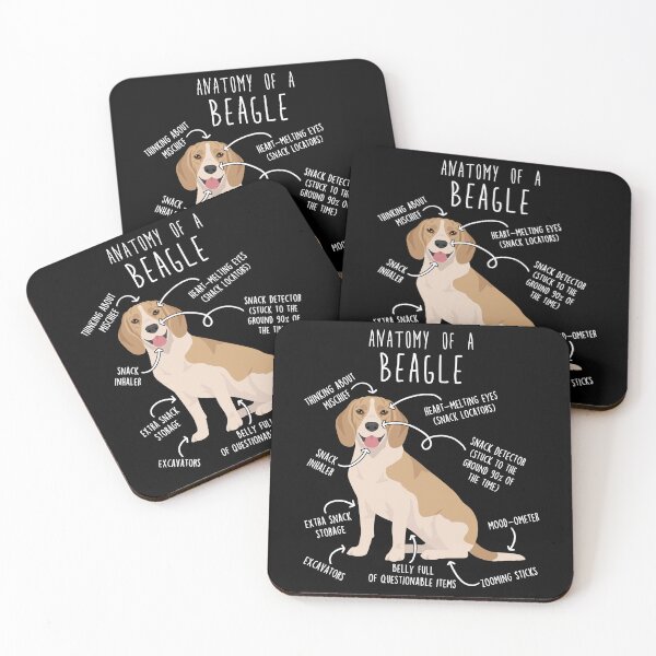 Item preview, Lemon Beagle Dog Anatomy designed and sold by Clara Hollins.