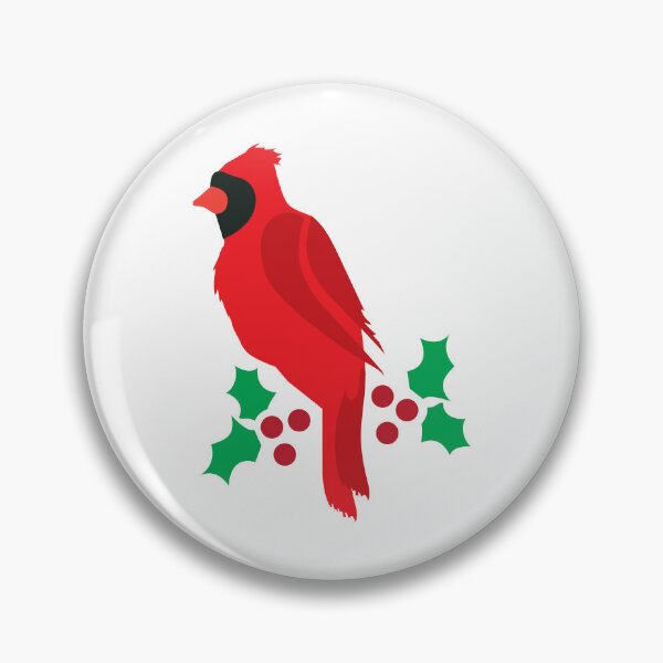 Item preview, Red Cardinal and Holly Berries designed and sold by MagnoliaLake.