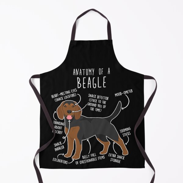 Artikelvorschau, Anatomie des schwarz-braunen Beagles entworfen und verkauft von Clara Hollins.