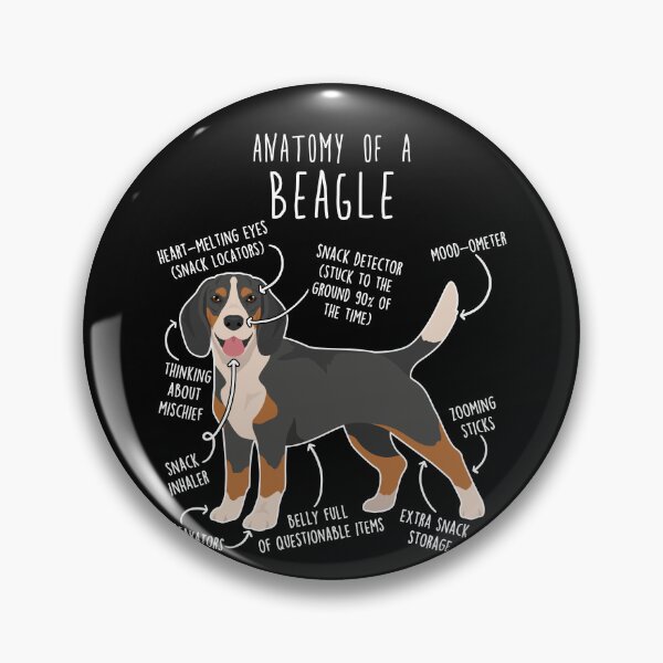 Item preview, Blue Tick Beagle Dog Anatomy designed and sold by Clara Hollins.
