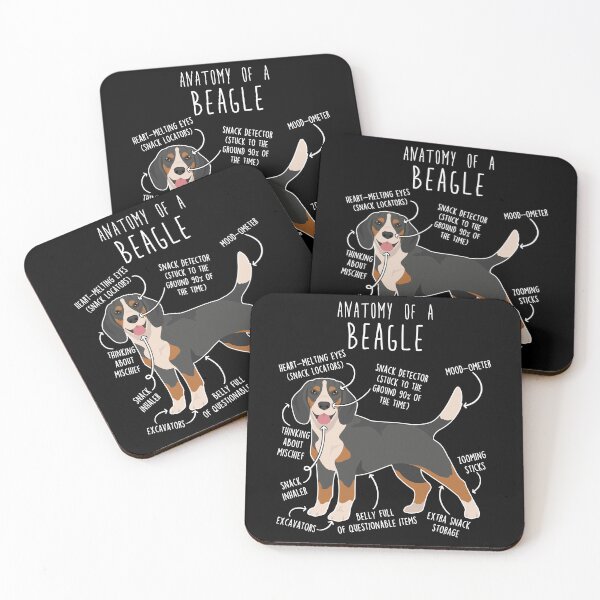 Item preview, Blue Tick Beagle Dog Anatomy designed and sold by Clara Hollins.
