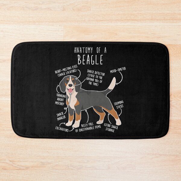 Artikelvorschau, Anatomie des Blue Tick Beagle Hundes entworfen und verkauft von Clara Hollins.