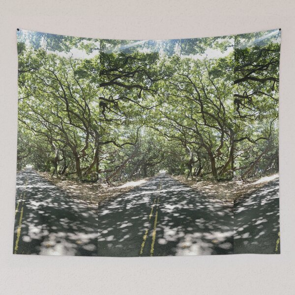 Item preview, Sunlit Road Through Forest – Nature Photography designed and sold by TrisaThyme.