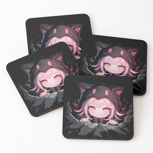 Item preview, Chiaki Nanami Peeking Danganronpa Anime Girl Kawaii Gamer Hoodie Style designed and sold by TorbenKuhano.