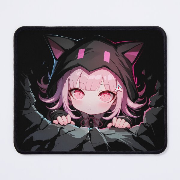 Item preview, Chiaki Nanami Peeking Danganronpa Anime Girl Kawaii Gamer Hoodie Style designed and sold by TorbenKuhano.