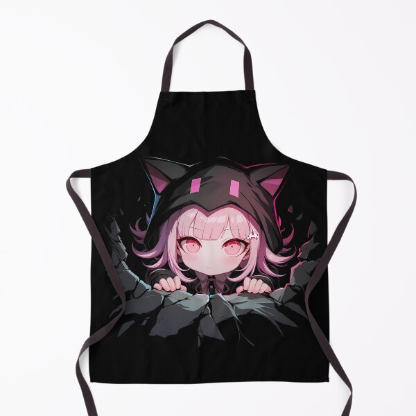 Item preview, Chiaki Nanami Peeking Danganronpa Anime Girl Kawaii Gamer Hoodie Style designed and sold by TorbenKuhano.