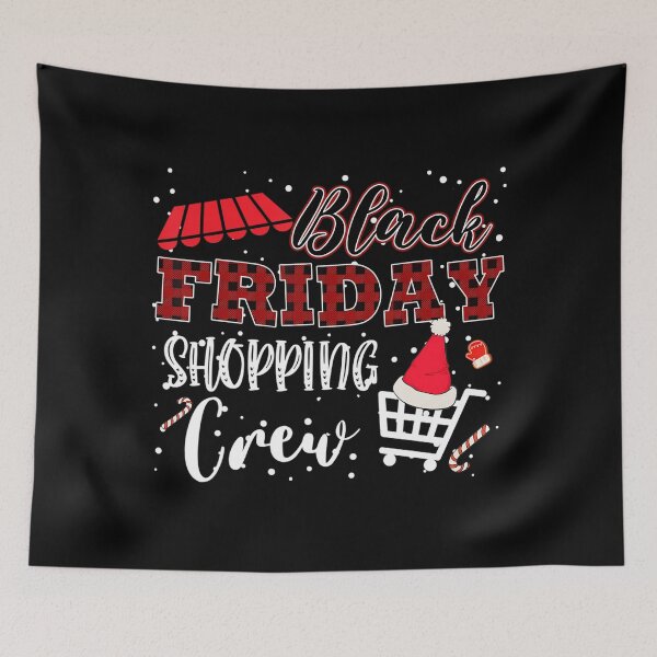 Item preview, Shopping 2025 Happy Christmas Funny Friday Holiday Sale Black designed and sold by Kraigsarina.