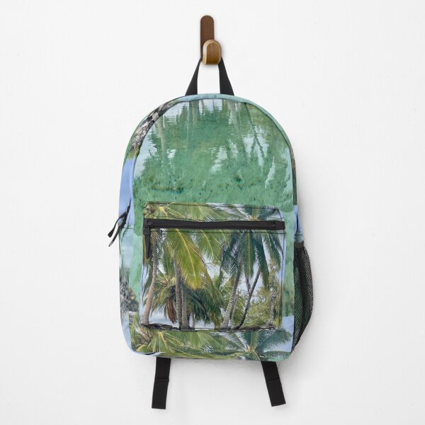 Item preview, Tropical Lagoon with Palm Trees – Ocean Photography designed and sold by TrisaThyme.