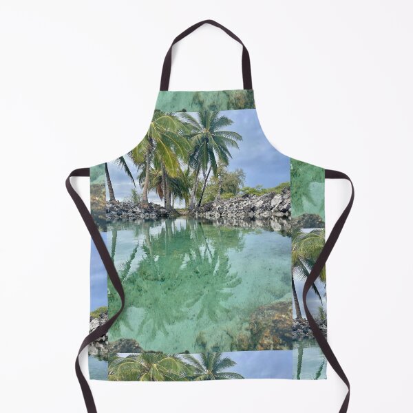 Item preview, Tropical Lagoon with Palm Trees – Ocean Photography designed and sold by TrisaThyme.
