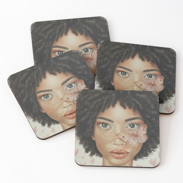Item preview, Cool girl butterfly art designed and sold by SueQsArt.