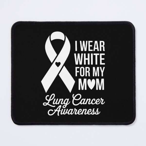 Item preview, I Wear White For Lung Cancer Awareness White Ribbon designed and sold by Moon-Ape.