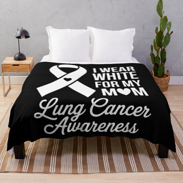 Item preview, I Wear White For Lung Cancer Awareness White Ribbon designed and sold by Moon-Ape.