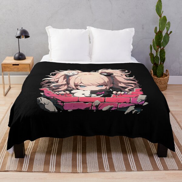Item preview, Junko Enoshima Peeking Danganronpa Anime Girl Iconic Twin Tail Chaos designed and sold by TorbenKuhano.
