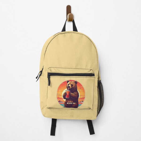 Item preview, Chill Mode On Bear T-Shirt - Retro Sunset Vibe Vintage Grizzly Design designed and sold by AOG-DESIGNS.
