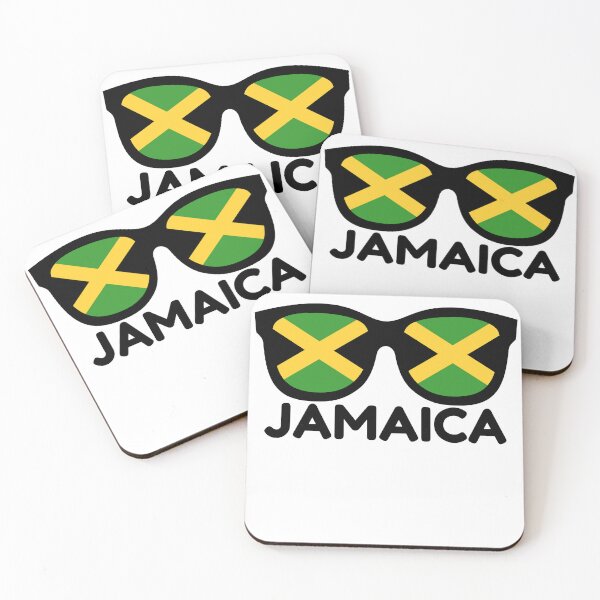 Item preview, Jamaica Glasses with Text | Jamaican Flag Sunglasses Design designed and sold by wackyartwork.
