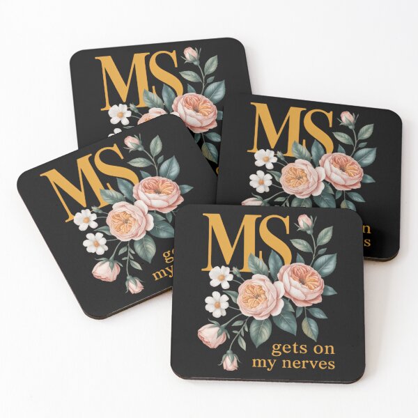 Item preview, MS Gets On My Nerves Multiple Sclerosis Awareness designed and sold by HellD3vil-Art.