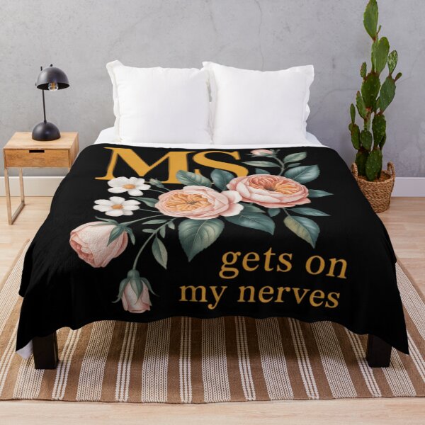 Item preview, MS Gets On My Nerves Multiple Sclerosis Awareness designed and sold by HellD3vil-Art.