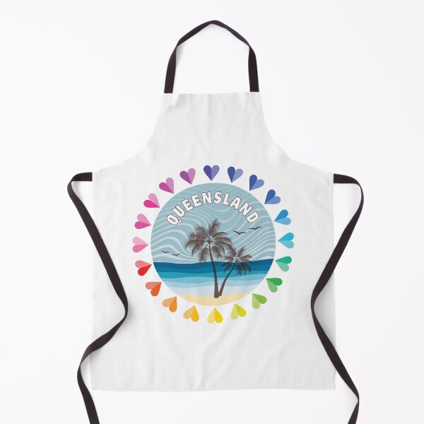 Item preview, Queensland, Love, Hearts, QL, Colourful, Beach designed and sold by AASparksDesigns.