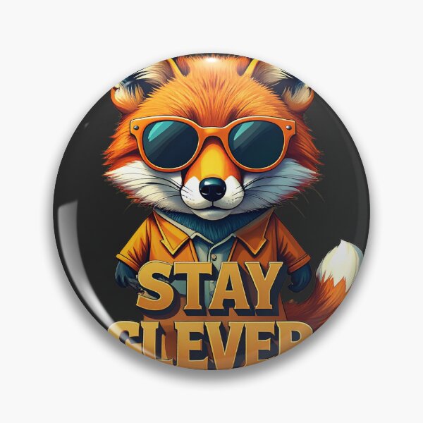 Item preview, Stay Clever Fox T-Shirt - Cool Motivational Quote Animal Sunglasses designed and sold by AOG-DESIGNS.