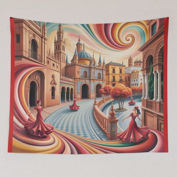 Item preview, cityscape of Seville,  designed and sold by Lilashakti ⭐️ ⭐️ ⭐️ ⭐️ ⭐️.