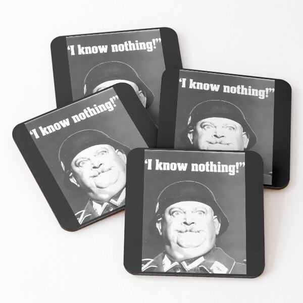 Item preview, Sgt. Schul.tz "I Know Nothing" Meme designed and sold by AnneRobel.
