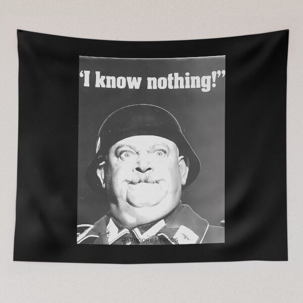 Item preview, Sgt. Schul.tz "I Know Nothing" Meme designed and sold by AnneRobel.