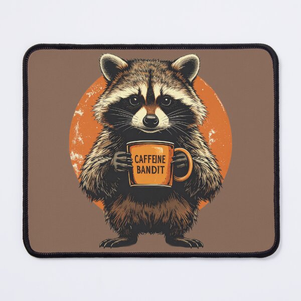 Item preview, Caffeine Bandit Raccoon T-Shirt - Funny Coffee Lover Mug Vintage Animal designed and sold by AOG-DESIGNS.