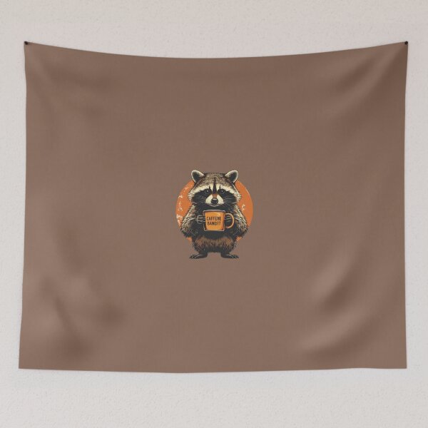 Item preview, Caffeine Bandit Raccoon T-Shirt - Funny Coffee Lover Mug Vintage Animal designed and sold by AOG-DESIGNS.