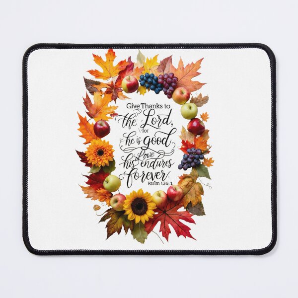 Item preview, Give Thanks to the Lord for He Is Good | Thanksgiving Christian Autumn Design designed and sold by NoviaRobert.