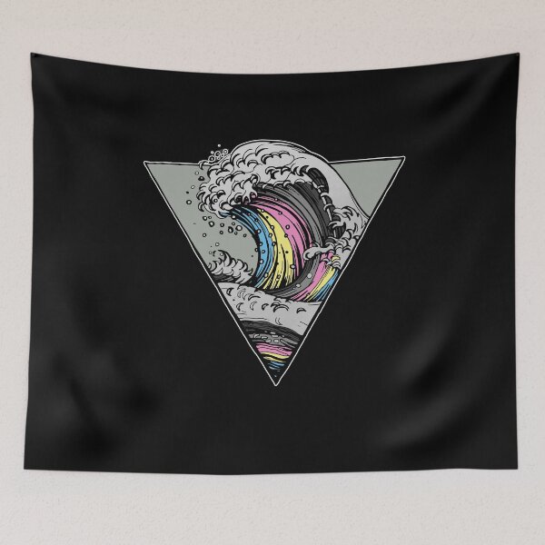 Item preview, Polygender Ocean Wave LGBT Pride Flag designed and sold by Clara Hollins.