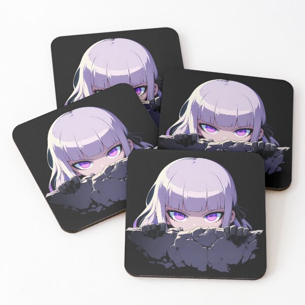 Item preview, Kyoko Kirigiri Peeking Danganronpa Anime Girl Cool Detective Look designed and sold by TorbenKuhano.