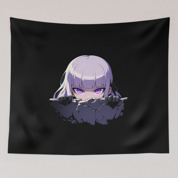 Item preview, Kyoko Kirigiri Peeking Danganronpa Anime Girl Cool Detective Look designed and sold by TorbenKuhano.