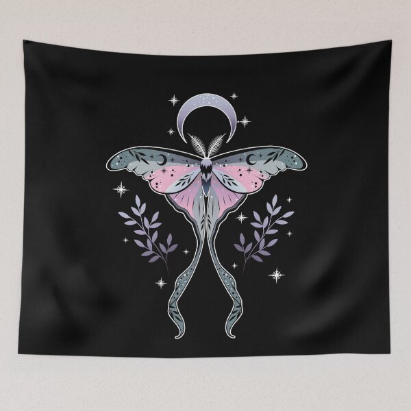 Item preview, Demigirl Luna Moth LGBT Pride Flag designed and sold by Clara Hollins.