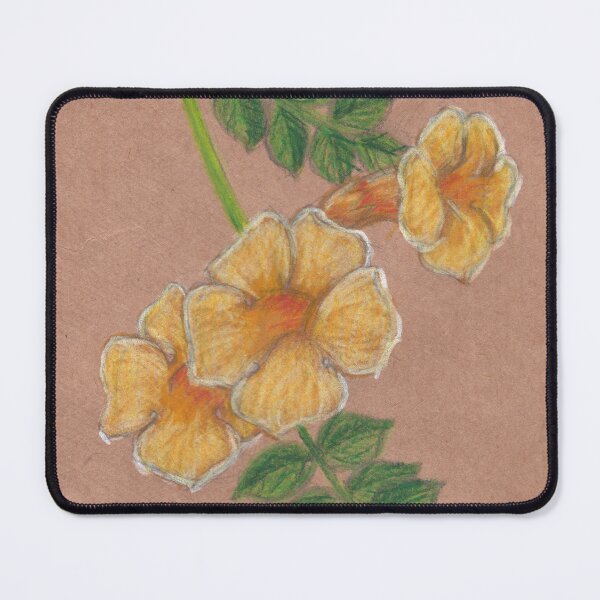 Item preview, Trumpet Vine Flower, Colored Pencil Drawing designed and sold by A_Guy_With_Art_Supplies.