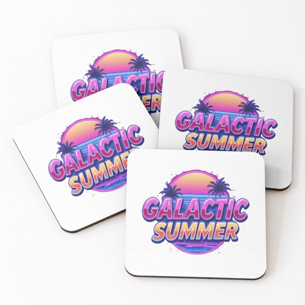 Item preview, Galactic Summer – Retro Vaporwave Sunset Aesthetic Design designed and sold by Chic  Artistry.