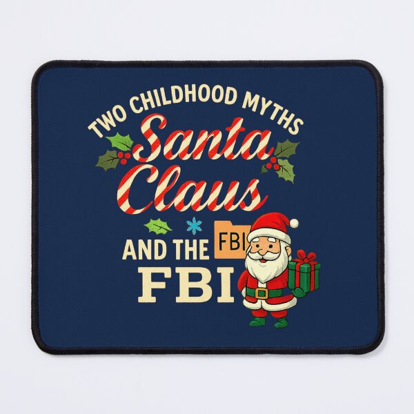 Item preview, Two Childhood Myths: Santa Claus & the FBI (Parody Holiday Tee) designed and sold by Sanctum Icons.